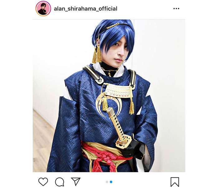 GENERATIONS 白濱亜嵐、「刀剣乱舞」三日月宗近のコスプレショットを公開！「顔面リアル2次元」「国宝級」