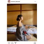 グラビアアイドル 高崎かなみ、はだける浴衣ポートレートに釘付け！「色っぽいです！」「超セクシーですね」