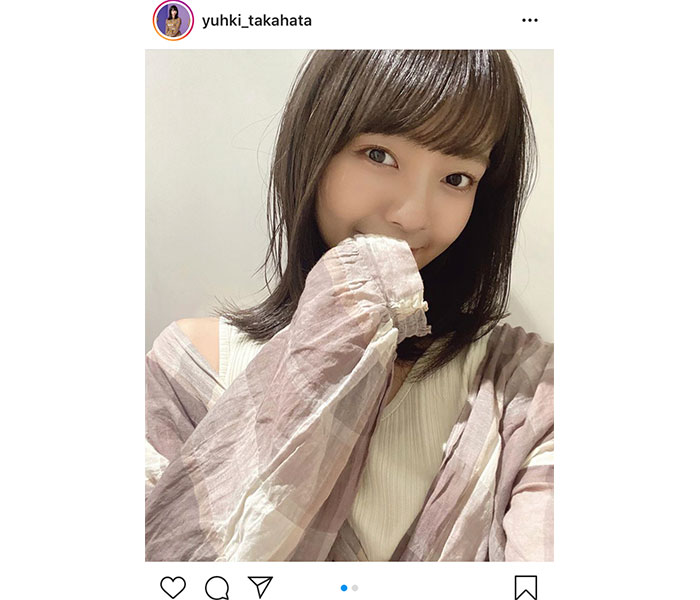 SKE48 高畑結希、“萌え袖”の季節にキュン！「はたごんのすべてがかわいい」