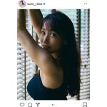 鷲見玲奈、ミニワンピに浮かび上がるバストと美ボディラインに「表情が愛らしい」「素敵過ぎる」