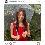 矢島舞美、カレンダー撮影でも“雨女”っぷり健在！「雨の演出はいりません」