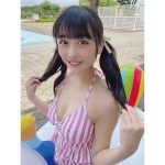 FES☆TIVE・八木ひなた、ハタチ目前の黒髪ツインテールのビキニ姿に反響！