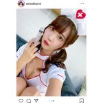 天羽希純、胸元あらわなナースコスプレ姿に診察希望！「鬼可愛い」「診てほしい」