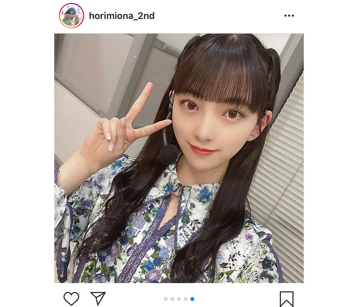 乃木坂46 堀未央奈、ハーフツインの髪型に「可愛すぎ」と大反響！
