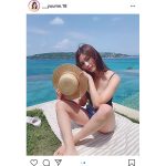 林ゆめ、エメラルドの海で美スタイル披露！