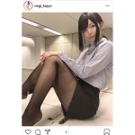 九条ねぎ、タイツ姿で誘惑する『同期ちゃん』コスプレ披露！