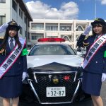 SKE48 北野瑠華＆太田彩夏、岐阜出身コンビが大垣警察署で一日警察署長！SNSの正しい利用法を呼びかけ