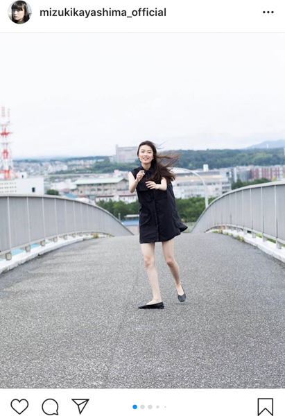 茅島みずき、勢いよくジャンプする姿が「スタイル良すぎ」と話題