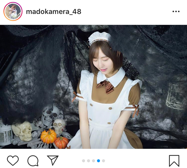 HKT48 森保まどか、ハロウィンにご給仕したくなるメイド衣装を大公開！「似合い過ぎて魂抜けそう」