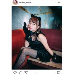 大嶋みく、猫耳と網タイツのギャップがたまらないコスプレ披露！「好き過ぎる」「見惚れる」