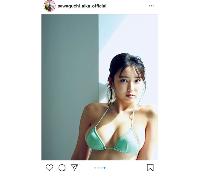 沢口愛華、オトナな視線で見つめるビキニオフショットに歓喜の声