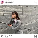 AKB48 下尾みう、制服の撮影オフショット公開！「似合う」「可愛い」とファン歓喜