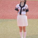 鈴木愛理、満面の笑顔で挑んだ人生2回目の始球式！ワンバン投球に「去年の100倍悔しい！」