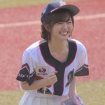 鈴木愛理、満面の笑顔で挑んだ人生2回目の始球式！ワンバン投球に「去年の100倍悔しい！」