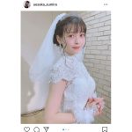 上坂すみれ、“毛深すぎる！”純白ウェディングショットに歓喜！「脱毛しないでね」