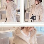 舟山久美子、モコモコ秋コーデを紹介！「モコモコ可愛い」「本当に癒されるー」