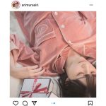 有村藍里、ピンクのルームウェア姿に「最高に可愛い」「癒される」と反響