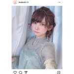 えなこ、透け感トップスの私服コーデ披露「ステキだなぁ」「お綺麗ですね」と反響も