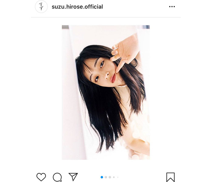 広瀬すず、友人撮影のカレンダー写真に「可愛い！」と絶賛の声