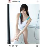 花咲れあ、黒髪×スク水の清楚系グラビアに歓喜の声！「めっちゃめちゃ可愛い」「本当に素敵」