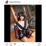 コスプレイヤー・火将ロシエル、胸元大胆な和装姿に「最上の癒し」と反響