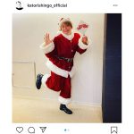 香取慎吾、自ら発光のサンタ衣装で“ファミクリ”メニューを告知！