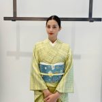 中条あやみ、沖縄・花織の着物オフショットを披露
