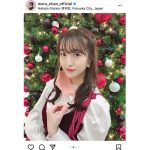 HKT48 田島芽瑠、サンタもびっくりな可愛すぎるクリスマスコーデに反響！