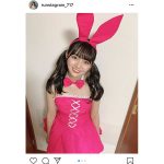 豊田ルナ、顔よりも大きなウサギ耳のバニーガールコスプレ披露！「可愛すぎ」「尊過ぎます」とファン歓喜