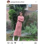 山口真帆、肩出しセクシーなピンクワンピース姿に絶賛の声！「素敵なスタイリング」