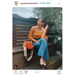 河北麻友子、秋カラーを取り入れた私服コーデを紹介！　「CYUUUUUUUUUUTEEEEEEEEEEE」「おしゃれのコツ教えて欲しいです～」