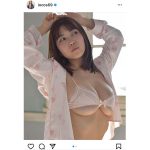伊織いお、下乳がこぼれ落ちる蔵出しパジャマグラビア公開！「スタイル完璧だよ」