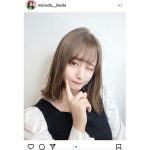 「#ババババンビ」池田メルダ、明るめのニューヘアスタイルでウインク！