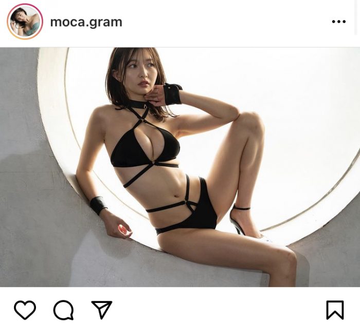 橋本萌花、セクシーな黒ビキニ姿に反響！「完璧な身体」