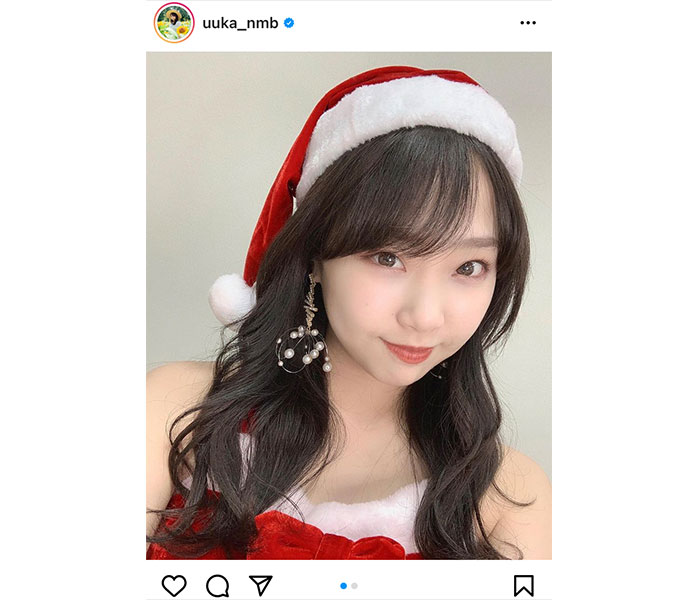 NMB48 加藤夕夏、サンタのコスプレで今年最後の「オンラインお話し会」に参加！