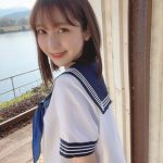 HKT48 松岡菜摘、いつまでも眺めたいセーラー服ショット公開！「こういう青春したかった」
