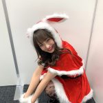 NMB48 清水里香、ウサギ耳&黒網タイツのセクシーサンタ姿に大反響！