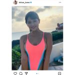 徳江かな、シルエットで浮かび上がるスタイルとハイレグビキニ！