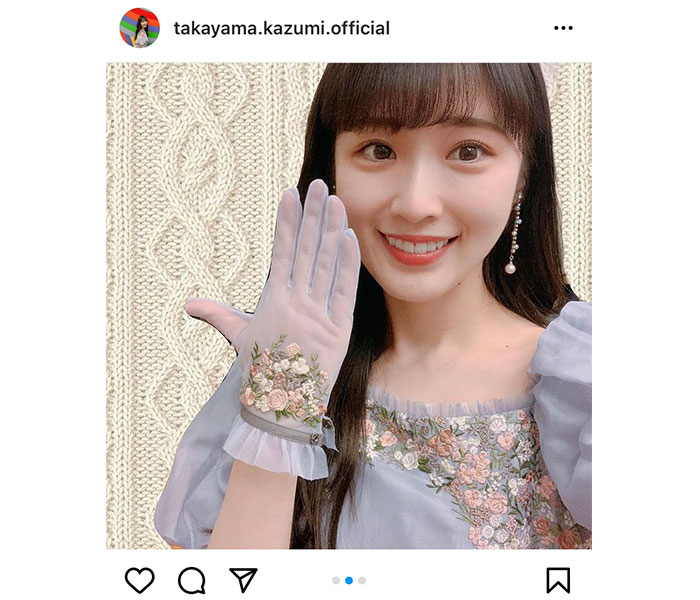 乃木坂46 高山一実、レコード大賞で披露したドレス衣装を公開「リアルお姫様でした」