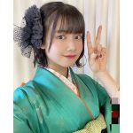 SKE48 田辺美月、緑の振袖姿が好評の前撮り写真を公開！「凄〜く綺麗」「感慨深い」との声も