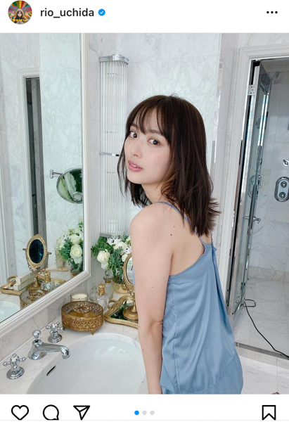 内田理央、艶やか素肌のキャミソール姿に「色っぽい！」
