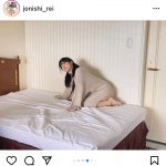 NMB48 上西怜、黒ツインテール×ビキニのお気に入りオフショットに反響！「最高の組み合わせです」