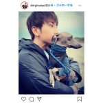 AAA　與真司郎のキュートなツーショットに可愛いの嵐！「かわいいワンコが2匹」