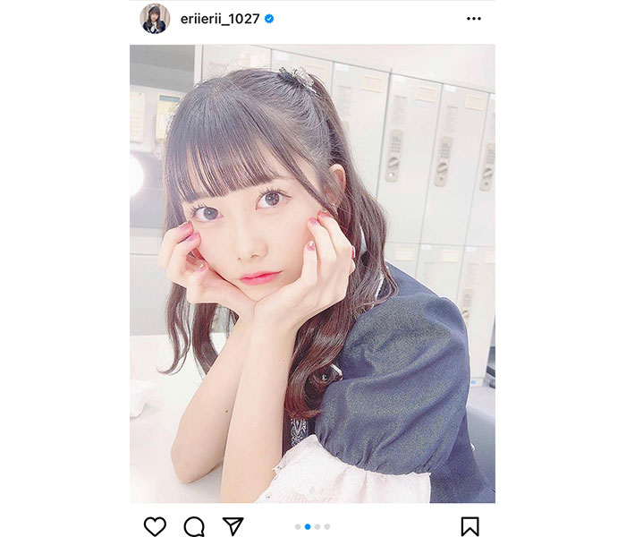 AKB48 千葉恵里、レコ大衣装×ハーフツインショット公開！「新年早々かわいすぎるぞ！」