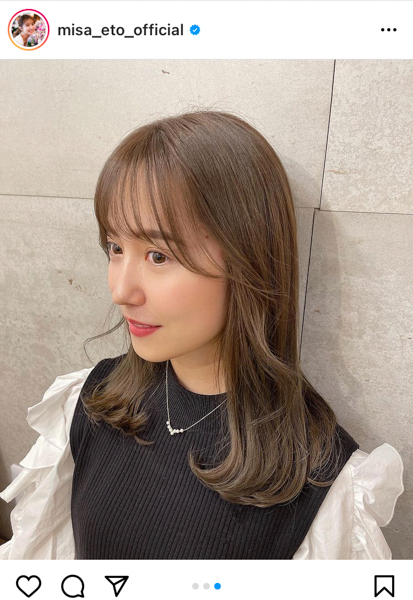 衛藤美彩、アレンジしたヘアスタイルについて紹介「美彩ちゃんお美しい」