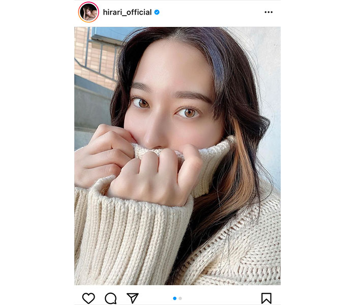 平田梨奈、お気に入りのメイクで魅せる美顔ポートレート
