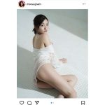 橋本萌花、濡れたカラダで魅せるヘルシー美ボディ！「肌も何もかもほんと綺麗」