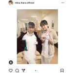 伊原六花、ドラマで共演する大島優子とナース服2ショット公開「姉妹みたい」