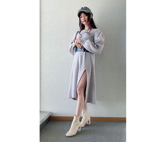 SKE48 石川花音、スリットから美脚のぞかす大人セクシーコーデ！
