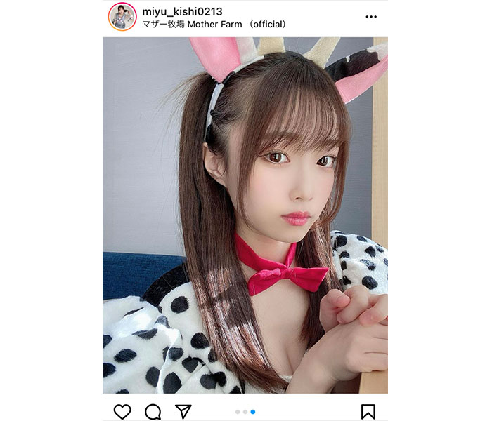 霧島聖子、黒網タイツで魅せる美脚バニーガールに歓喜の声！
